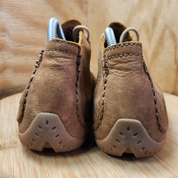 Merrell Apollo Autumn Mens Tan Suede Mid Chukka Vibram Ankle Boots Size 8.5 - Picture 5 of 9